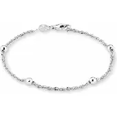 Amor Armband "Kugel", silber (silber, 925), Armbänder, Damen, 19cm, Silber 925 (Sterlingsilber), Armband