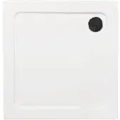 Badstuber Eckduschwanne, BxT: 90 x 90 cm, weiß - weiss