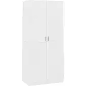 vidaXL Kleiderschrank Weiß 90x52x200 cm Holzwerkstoff