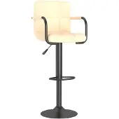 vidaXL Barhocker Creme Samt