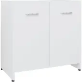 vidaXL Badezimmerschrank Weiß 60x33x61 cm Holzwerkstoff