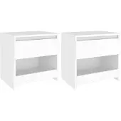 vidaXL Nachttische-2-st-40x30x39-cm-veredeltes-holz-weiß