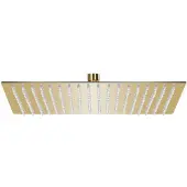 vidaXL Regenbrause Edelstahl 50x50 cm Quadrat Golden