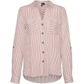 Vero Moda Hemd Bumpy 10275283 Rosa Regular Fit