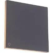 QAZQA Design Wandleuchte Graualuminium 15 cm inkl LED 9W Skyf