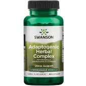 Swanson Health Adaptogener Kräuterkomplex mit Rhodiola, Ashwagandha und Ginseng 60 St