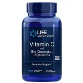 Life Extension Vitamin C und Bio-Quercetin Phytosom, 1000mg/15mg, 250 vegane Tabletten St