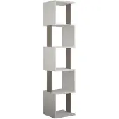 CALICOSY | Bücherregal Matteo Wit MDF 35x161x30 cm | NADUVI