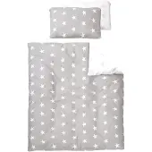 Roba Bettwäsche 2-tlg 'Little Stars', 100x135 cm, 100% Baumwolle, Decken-& Kissenbezug 1 St