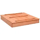 vidaXL Sandkasten 95x90x15 cm aus Kiefernholz