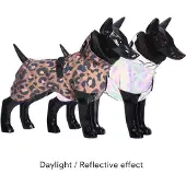 PAIKKA Hunde Regenmantel leicht & reflektierend "Visibility Raincoat Lite" leo