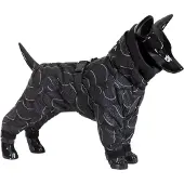 PAIKKA Hunde Overall "Winter Suit" schwarz, Rückenlänge: 60 cm