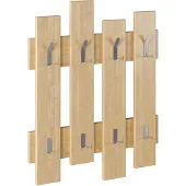 Emob | Wandhaken Welle naturel Spanplatte 64x79x4 cm | NADUVI