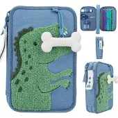 Depesche 2-Fach Federtasche Dino World schwarz