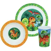 Jurassic World essensset - teller, schüssel, glas kind jemini jurassic world