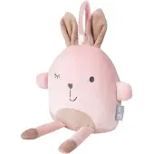 Roba Anhänger-Toy Serie 'Lil Cuties' für Babys, Kuscheltier 'Lily' für Mädchen & Jungen, Rosa/Mauve