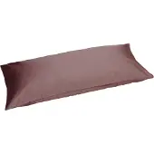 Yumeko Kissenbezug Baumwollsatin 40x80 Braun - Eco, Bio & Fairtrade