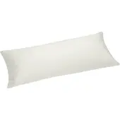 Yumeko Kissenbezug Baumwollsatin 40x80 Weiß - Eco, Bio & Fairtrade