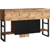 Skye Decor , ML25- ML25 LCS, Atlantikkiefer, Kommoden, 83,6x138,8x43,3 cm, 100% Melaminbeschichtete Partikelplatte