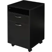HOMCOM Aktenschrank-40L x 35B x 60H cm-Schwarz | Gr.: onesize