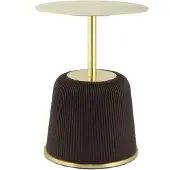 Alygn | Beistelltisch Jokai braun Metall 40x40x55 cm | NADUVI