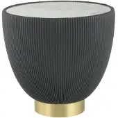 MAY Interiors | Beistelltisch Jokai grau Metall 47x47x45 cm | NADUVI