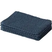 Yumeko Waschlappen Baumwolle 15x22 Blau - Eco, Bio & Fairtrade