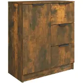 vidaXL Sideboard Räuchereiche 60x30x70 cm Holzwerkstoff