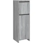 vidaXL Badschrank Grau Sonoma 30x30x95 cm Holzwerkstoff
