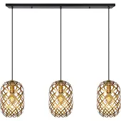 Lucide 3-Licht Pendellampe Wolfram Gold
