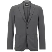 BOSS Fein gemustertes Slim-Fit Sakko aus funktionalem Stretch-Gewebe