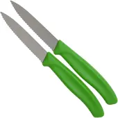 Victorinox Gemüsemesser Swiss Classic Wellenschliff Grün (2-teilig)