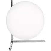Flos IC T2 Tischleuchte Chrom - , IC, dimmbar, Metallisch, für Wohnzimmer, Glas, Design