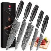 Xinzuo - Damastmesser Set 5-teilig - B20 Ya Serie