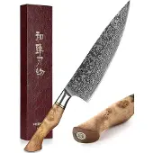 HEZHEN - Damast Kochmesser - B30 Master Serie