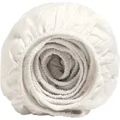 Yumeko Spannbettlaken Baumwollsatin 100x200 Weiß - Eco, Bio & Fairtrade