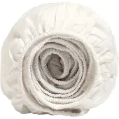 Yumeko Spannbettlaken Baumwollsatin 90x220 Beige - Eco, Bio & Fairtrade