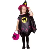 Muovijalelu Kinderponcho "Halloweenkatze"