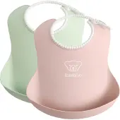 BabyBjörn Lätzchen 2er-Pack, Grün/Rosa