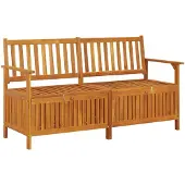 vidaXL Truhenbank 148 cm Massivholz Akazie