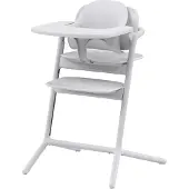 Cybex – Hochstuhl – 3-in-1-Set – LEMO 2 – Weiß – Höhen- und tiefenverstellbar – Inklusive Baby-Set
