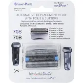 SP Braun Ersatzteil 70S Silber Kompatibel mit Rasierern der Serie 7