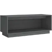vidaXL TV-Schrank Grau 90x35x35 cm Massivholz Kiefer