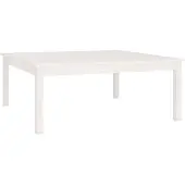 vidaXL Couchtisch Weiß 100x100x40 cm Massivholz Kiefer