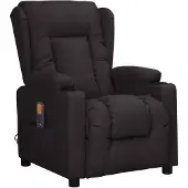 vidaXL Massagesessel Schwarz Kunstleder