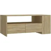 vidaXL Couchtisch Sonoma-Eiche 102x55x42 cm Holzwerkstoff