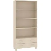 vidaXL Highboard HAMAR Massivholz Kiefer Honigbraun
