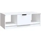 vidaXL Couchtisch Weiß 102x50x36 cm Holzwerkstoff