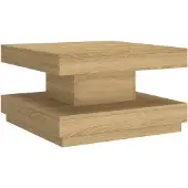 vidaXL Couchtisch Hellbraun 60x60x35 cm MDF