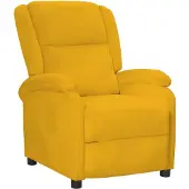 vidaXL Relaxsessel Gelb Samt
